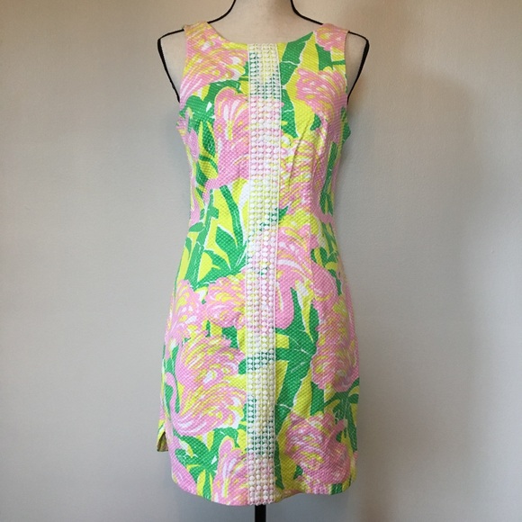 Lilly Pulitzer for Target Dresses & Skirts - LILLY PULITZER Pink Flamingo Fan Dance Shift Dress